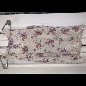 sheer floral tank